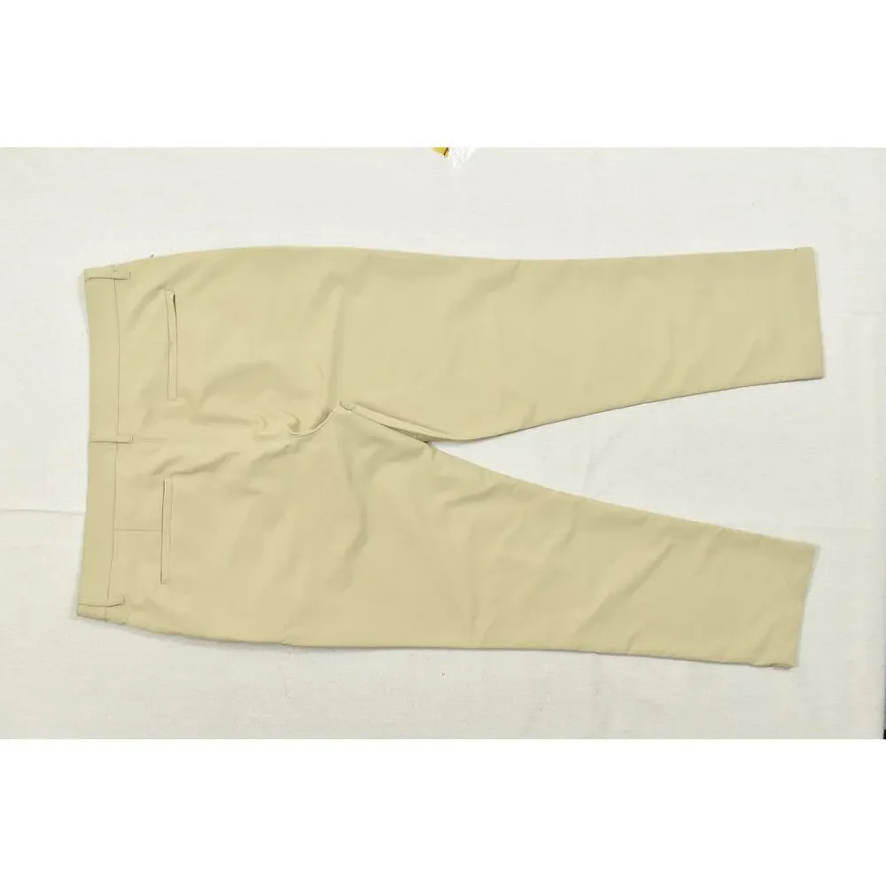 Banana Republic Men 36x30 Khaki Performance Tech Chino Pants Beige Straight Fit